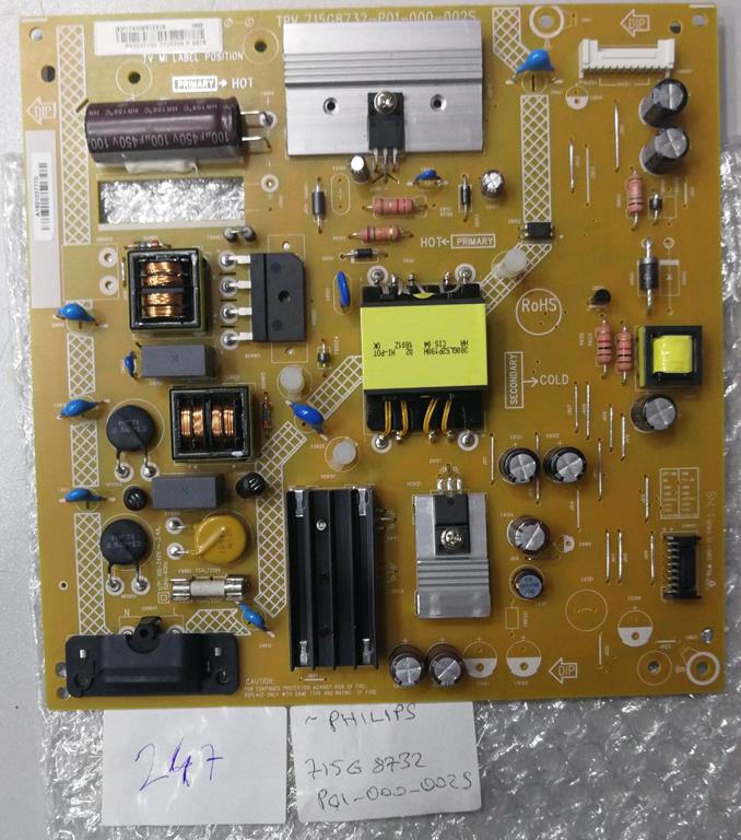 715G8732-P0C-000-0020 POWER SUPPLY BOARD PHILIPS 43PFT4132/05