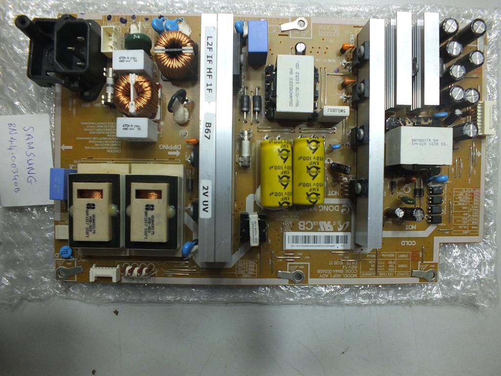 BN44-00340B- I40F1_ADY- BN44-00340- POWER BOARD- SAMSUNG- LTF400HM01- SAMSUNG LE40C530F1W