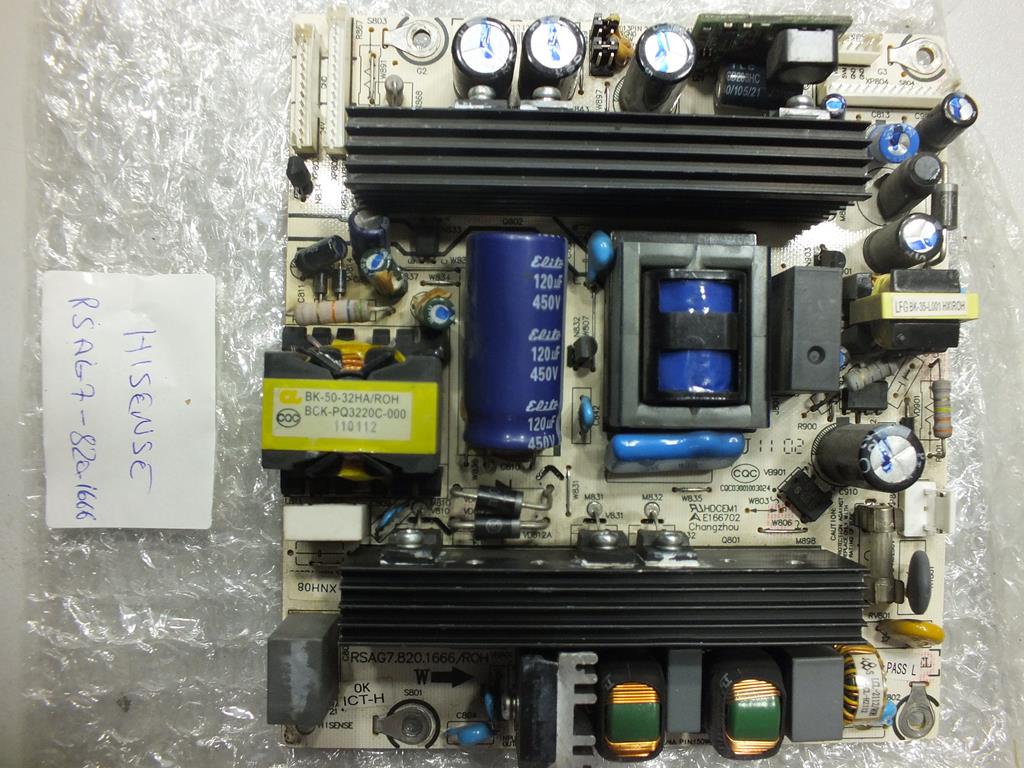 RSAG7.820.1666 - /ROH - HLP-2637WA - HISENSE - 32V88P - LCD - T315HW04 V7 - POWER BOARD - BESLEME KARTI - PSU