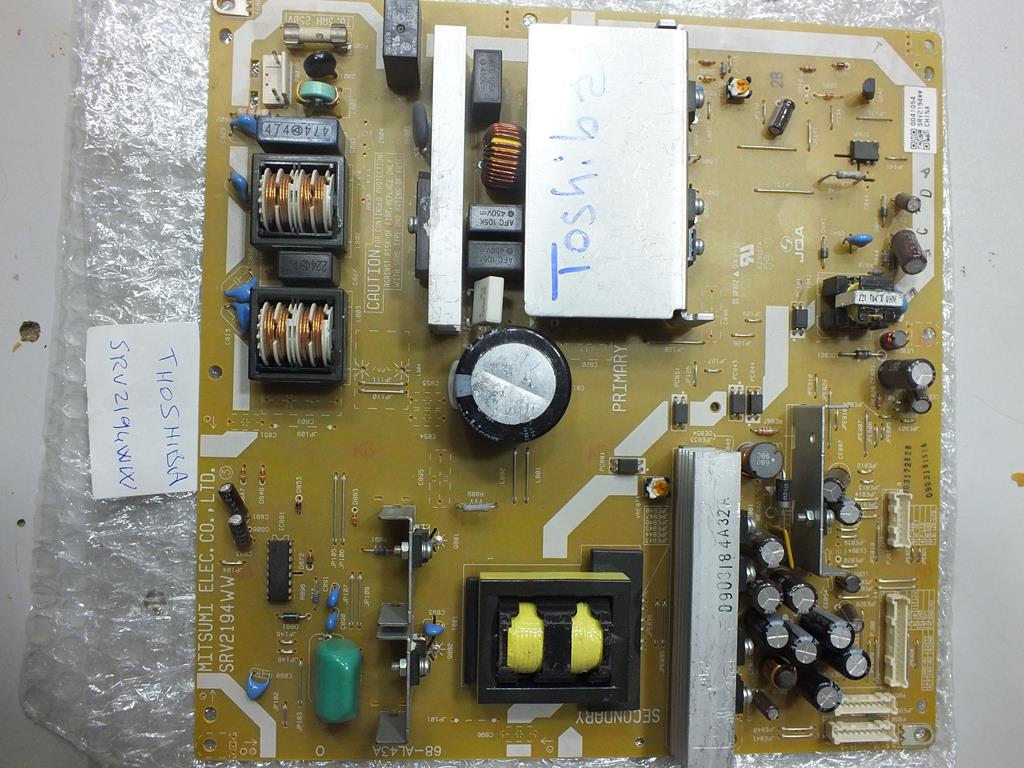 SRV2194WW - 68-AL43A - 42AV635D - 42ZV650D - LC420WUN SB B1 - POWER BOARD - TOSHIBA BESLEME